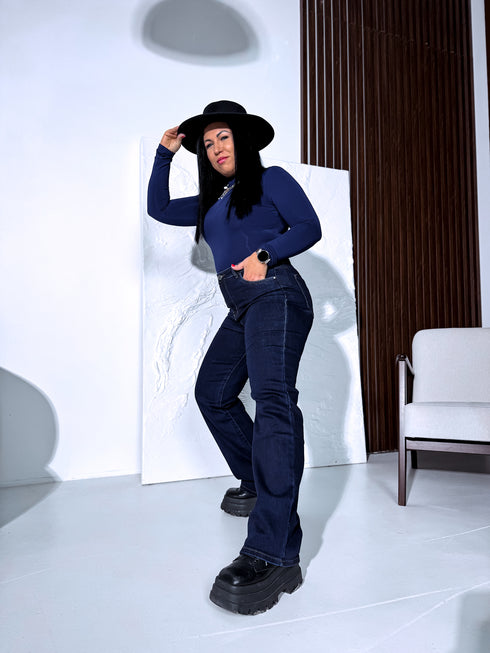 Джинсы "OCEAN DJ2554" - темно-синие